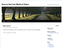 Tablet Screenshot of how-to-get-into-medical-sales.com